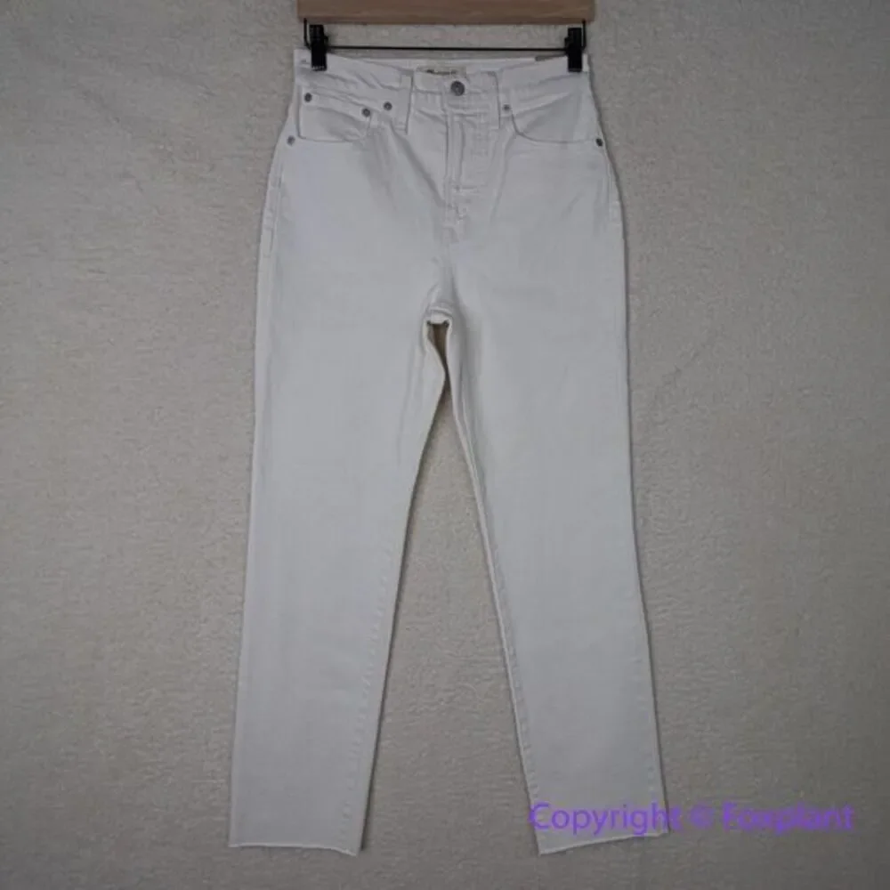 New! Madewell The Perfect Vintage Jean in Tile‎ White, size 26